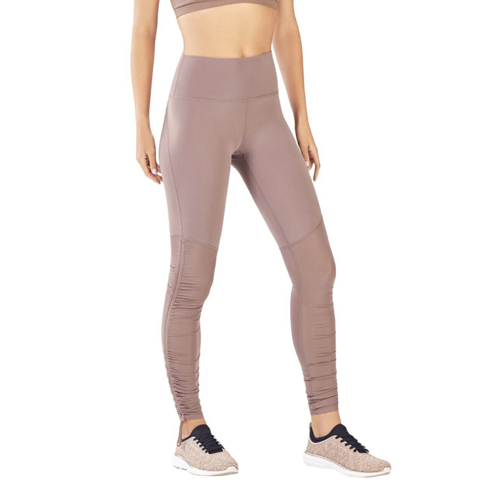 Fabletics Cashel Foldover PureLuxe Legging in Pink Sable Size Small